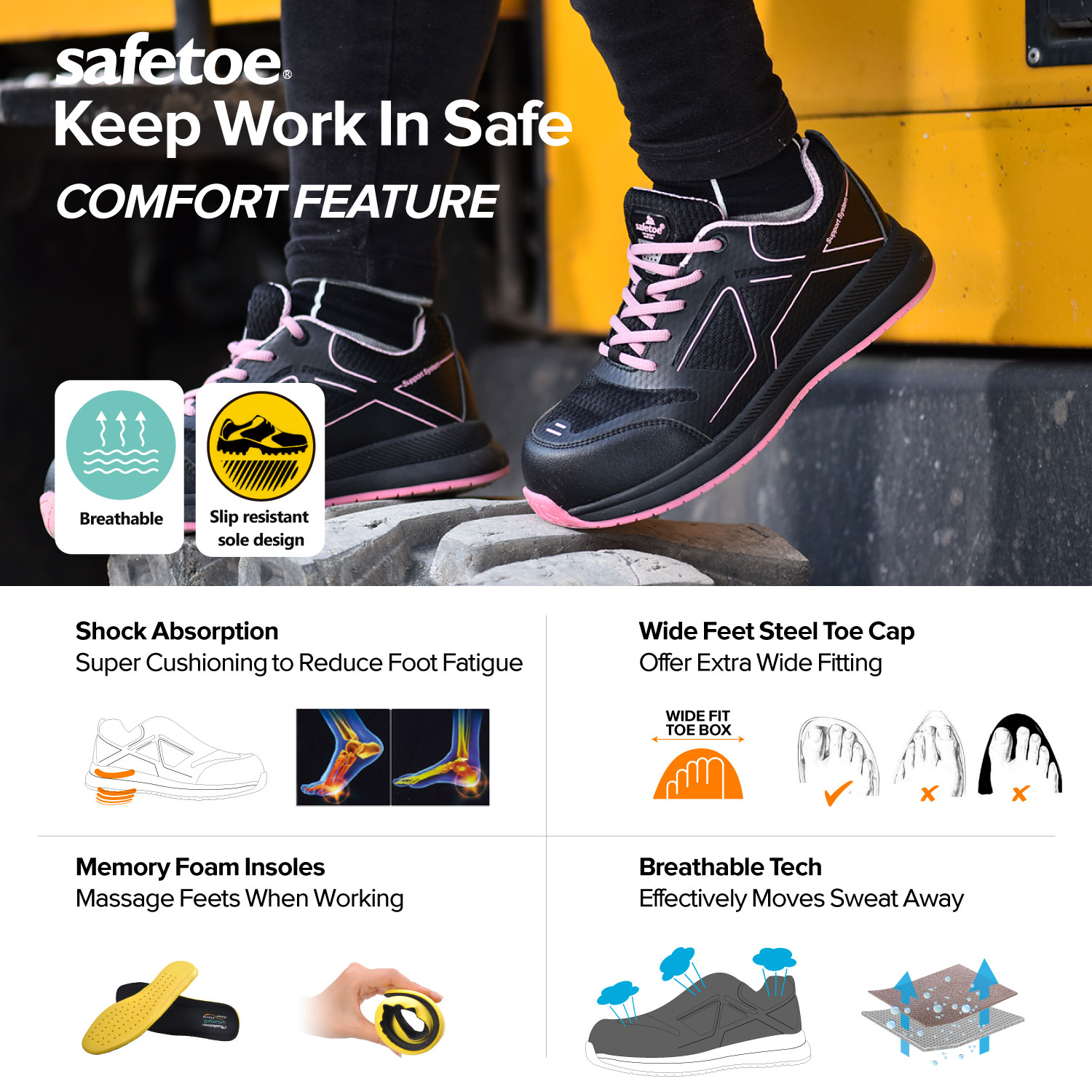 csa approved womens safety shoes