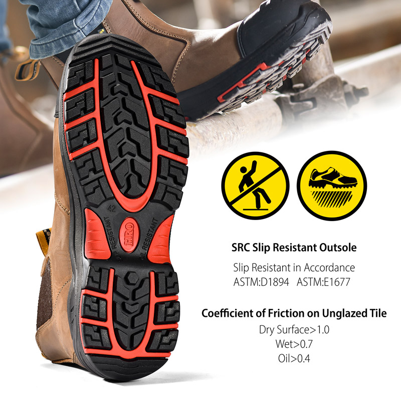 Safetoe 100% Genuine Leather Safety Work boots for Men & Women