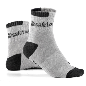 Safetoe 5 Pack Bamboo Cotton Crew Socks, Quarter Socks for Men & Women