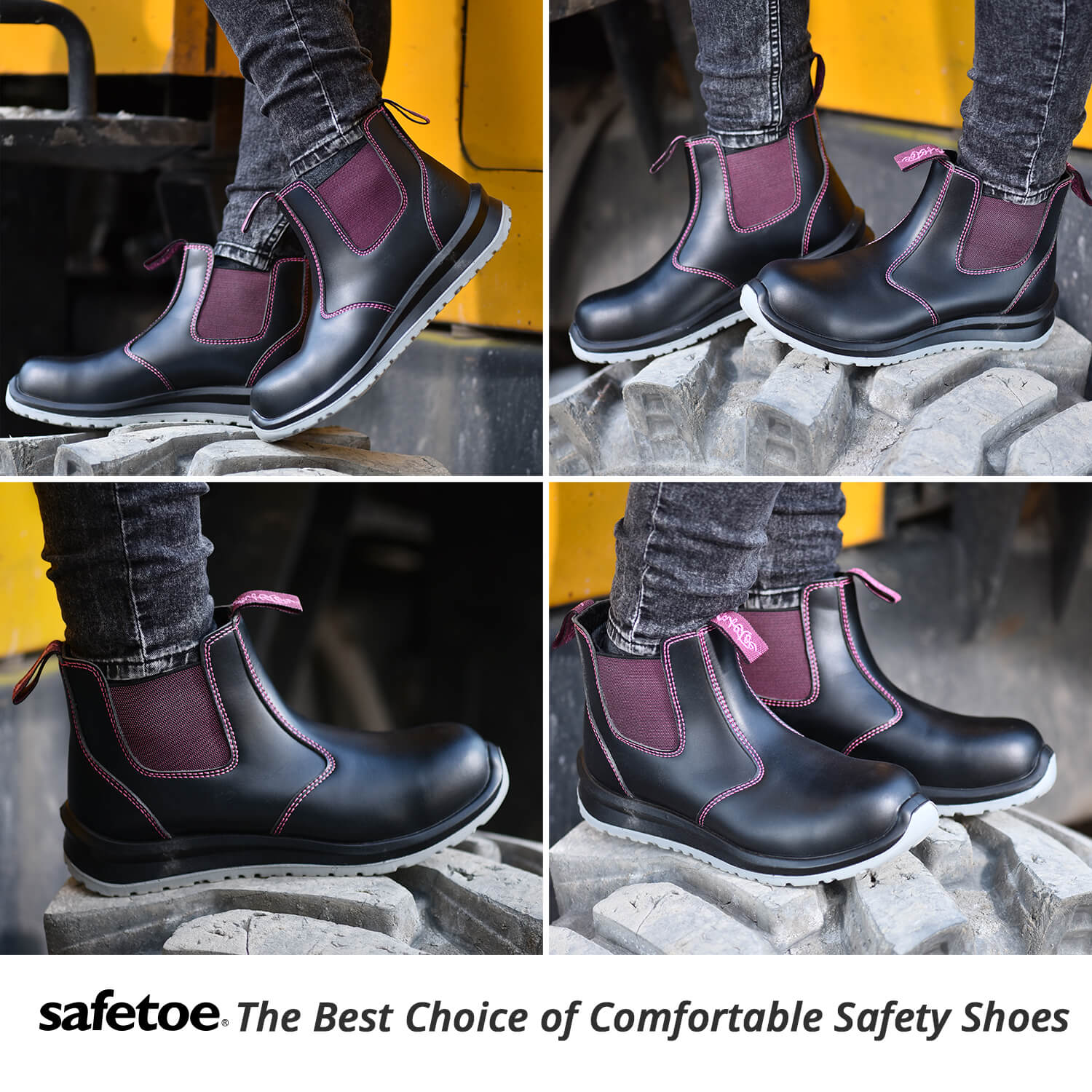 Safetoe Lightweight & Comfortable Safety Work Boots for Women