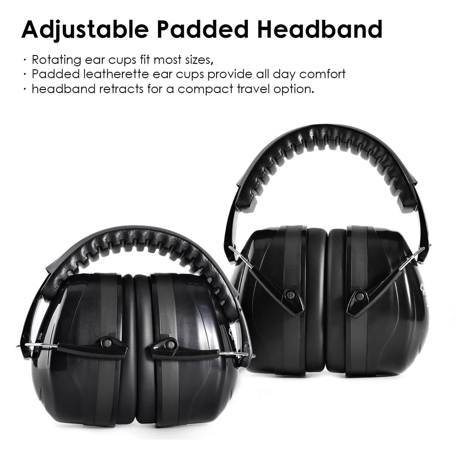 SAFEYEAR Hearing Protection Ear Muffs, Noise Reduction Safety Ear Muffs For Shooters